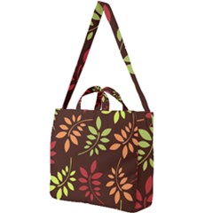 Leaves Foliage Pattern Design Square Shoulder Tote Bag