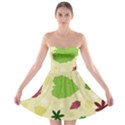 Leaves Background Leaf Strapless Bra Top Dress View1