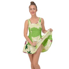 Leaves Background Leaf Inside Out Casual Dress