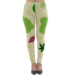 Leaves Background Leaf Lightweight Velour Leggings