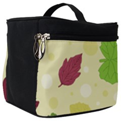 Leaves Background Leaf Make Up Travel Bag (big)