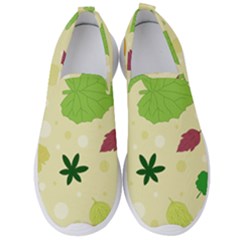 Leaves Background Leaf Men s Slip On Sneakers