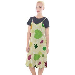 Leaves Background Leaf Camis Fishtail Dress