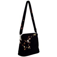 Shooting Star Zipper Messenger Bag