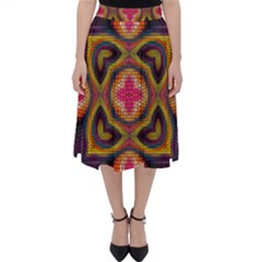 Kaleidoscope Art Pattern Ornament Classic Midi Skirt