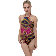 Kaleidoscope Art Pattern Ornament Go With The Flow One Piece Swimsuit