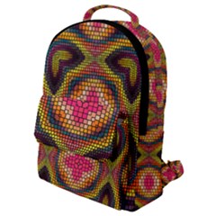 Kaleidoscope Art Pattern Ornament Flap Pocket Backpack (small)