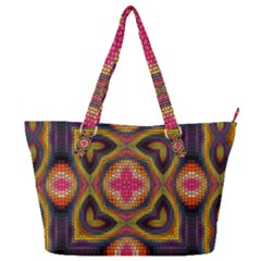 Kaleidoscope Art Pattern Ornament Full Print Shoulder Bag