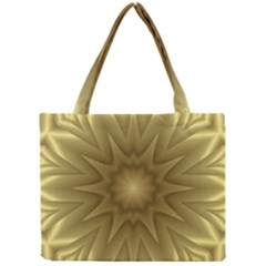 Background Pattern Golden Yellow Mini Tote Bag by Pakrebo