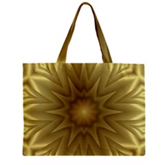 Background Pattern Golden Yellow Zipper Mini Tote Bag by Pakrebo