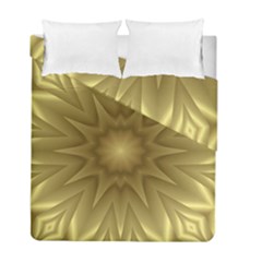 Background Pattern Golden Yellow Duvet Cover Double Side (full/ Double Size) by Pakrebo