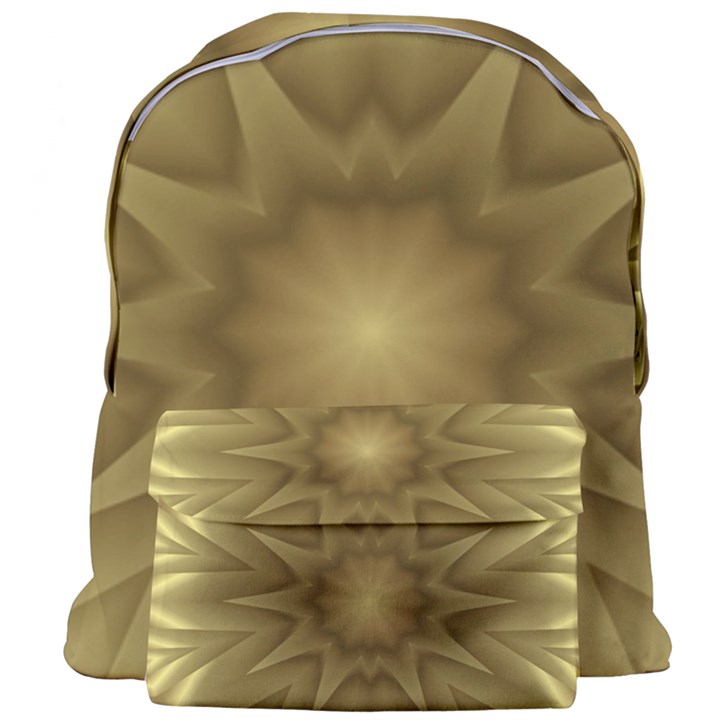 Background Pattern Golden Yellow Giant Full Print Backpack