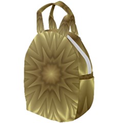 Background Pattern Golden Yellow Travel Backpacks