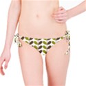 Leaf Plant Pattern Seamless Bikini Bottom View1