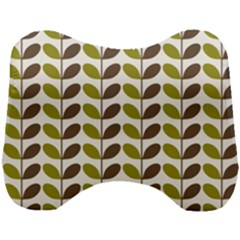 Leaf Plant Pattern Seamless Head Support Cushion