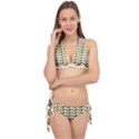 Leaf Plant Pattern Seamless Tie It Up Bikini Set View1