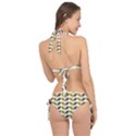 Leaf Plant Pattern Seamless Tie It Up Bikini Set View2