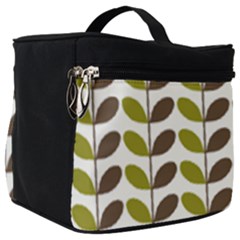 Leaf Plant Pattern Seamless Make Up Travel Bag (big) by Pakrebo