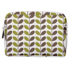 Leaf Plant Pattern Seamless Make Up Pouch (medium)