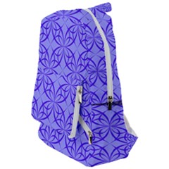 Decor Pattern Blue Curved Line Travelers  Backpack