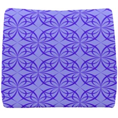 Decor Pattern Blue Curved Line Seat Cushion