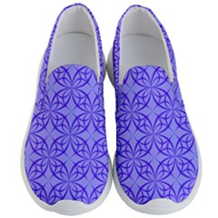 Decor Pattern Blue Curved Line Men s Lightweight Slip Ons by Pakrebo