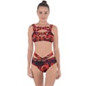 Background Fractal Abstract Bandaged Up Bikini Set  View1