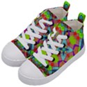 Farbenpracht Kaleidoscope Pattern Kids  Mid-Top Canvas Sneakers View2