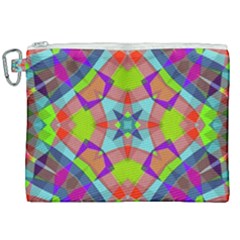 Farbenpracht Kaleidoscope Pattern Canvas Cosmetic Bag (xxl)