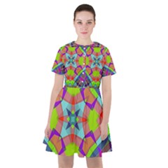 Farbenpracht Kaleidoscope Pattern Sailor Dress