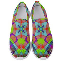 Farbenpracht Kaleidoscope Pattern Men s Slip On Sneakers