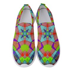 Farbenpracht Kaleidoscope Pattern Women s Slip On Sneakers