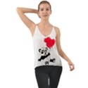 Panda Valentine Chiffon Cami View1