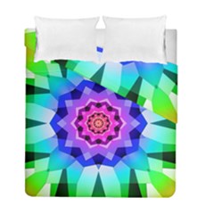 Ornament Kaleidoscope Duvet Cover Double Side (full/ Double Size) by Pakrebo