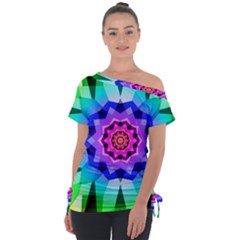 Ornament Kaleidoscope Tie-up Tee