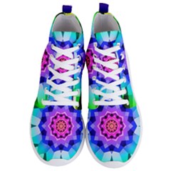 Ornament Kaleidoscope Men s Lightweight High Top Sneakers