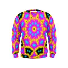 Background Fractal Structure Kids  Sweatshirt by Pakrebo