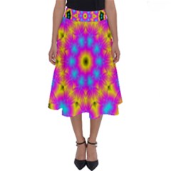 Background Fractal Structure Perfect Length Midi Skirt