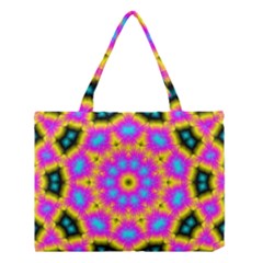 Background Fractal Structure Medium Tote Bag by Pakrebo