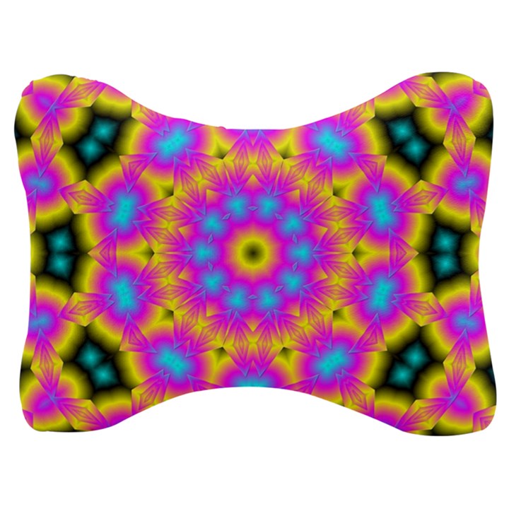 Background Fractal Structure Velour Seat Head Rest Cushion