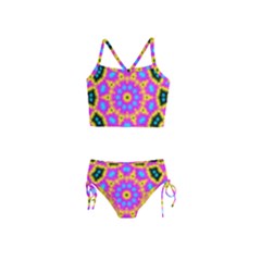 Background Fractal Structure Girls  Tankini Swimsuit