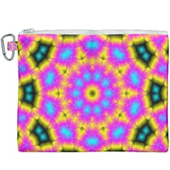 Background Fractal Structure Canvas Cosmetic Bag (xxxl)