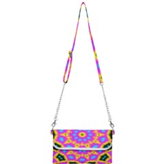 Background Fractal Structure Mini Crossbody Handbag