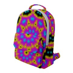 Background Fractal Structure Flap Pocket Backpack (large)