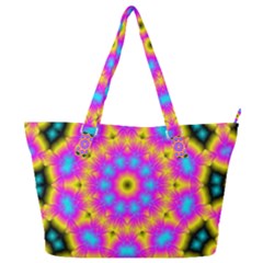 Background Fractal Structure Full Print Shoulder Bag by Pakrebo