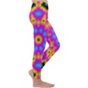 Background Fractal Structure Kids  Lightweight Velour Leggings View3