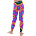 Background Fractal Structure Kids  Lightweight Velour Leggings View4