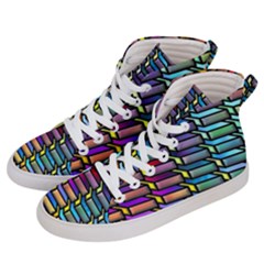 Pattern Background Creativity Men s Hi-top Skate Sneakers