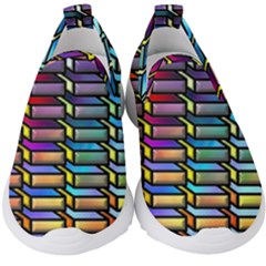 Pattern Background Creativity Kids  Slip On Sneakers