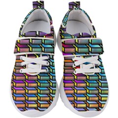 Pattern Background Creativity Kids  Velcro Strap Shoes